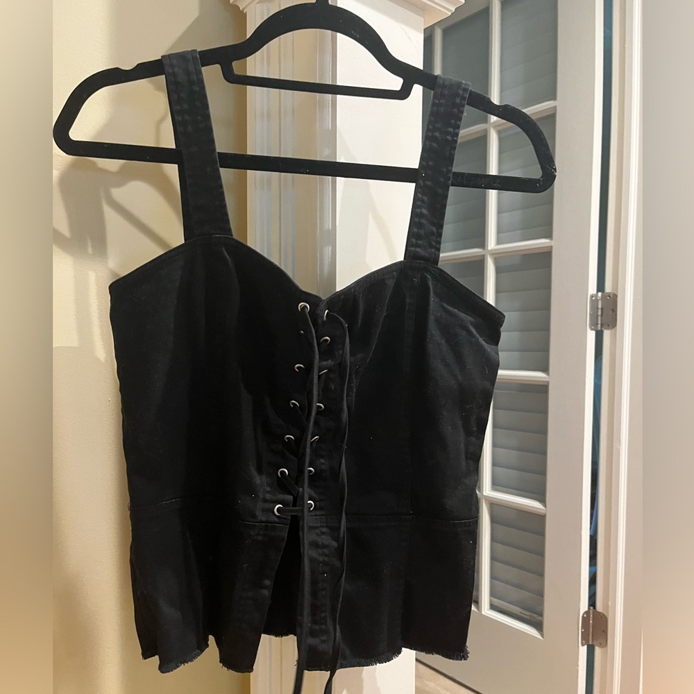 Black corset top